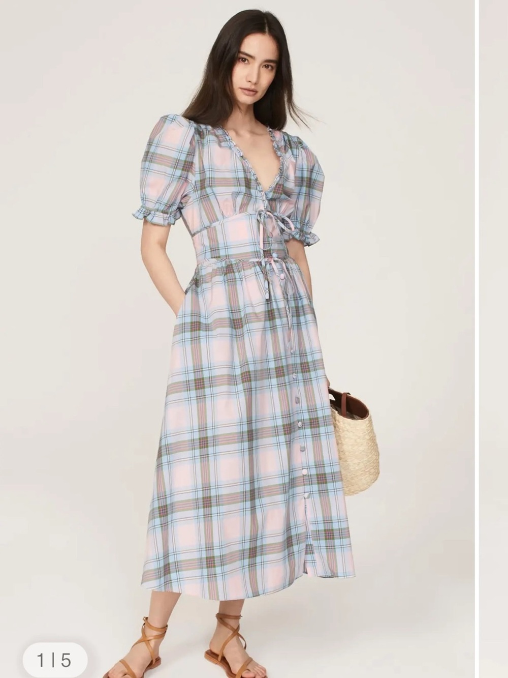 Hill house pink and purple maxi dress